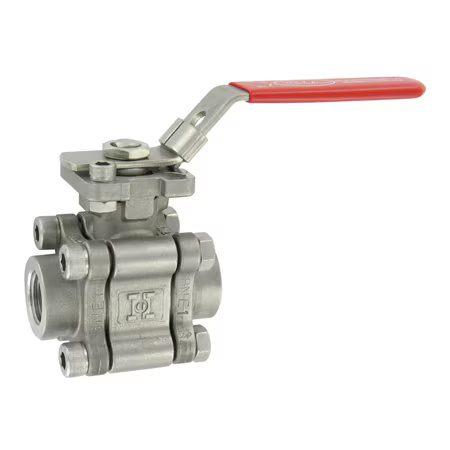 Hastelloy® C Ball Valve, ISO 5211, High-Cycle Live-Loaded Stem
